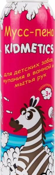 Мусс-пена для купания и мытья рук Kidmetics розовая