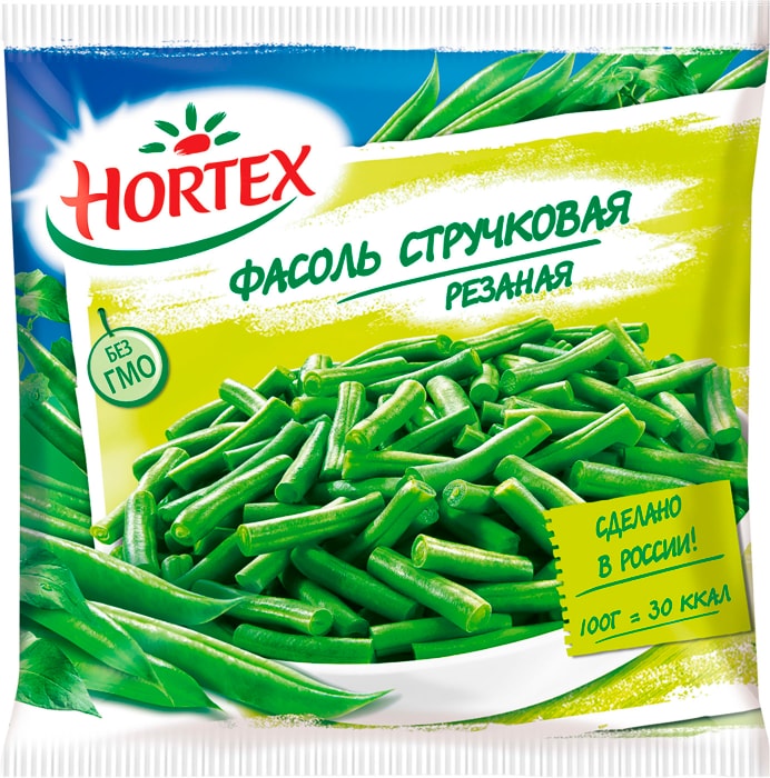 

Фасоль Hortex стручковая быстрозамороженная резаная 400 г