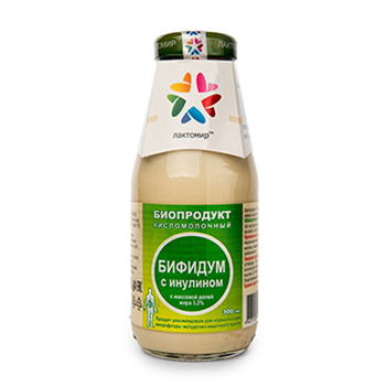 

Биопродукт кисломолочный Лактомир Бифидум с инулином 3.2%, 300мл