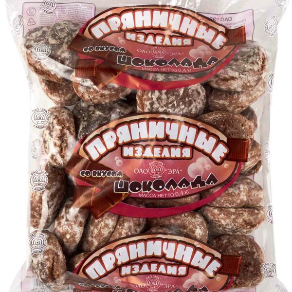 Пряники КАШИНСКАЯ со вкусом шоколада Эра, 400г