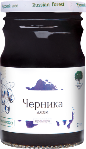 

Джем Русский лес Премиум Черника 220 г