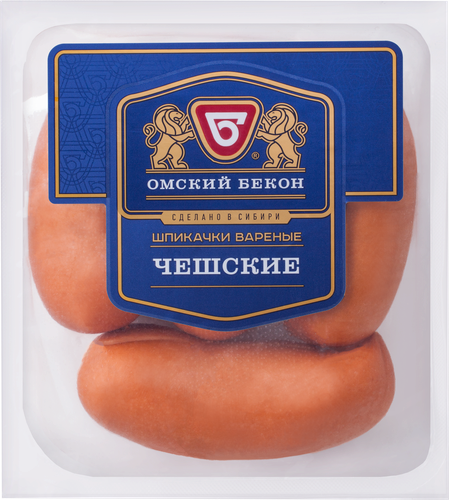 

Шпикачки Омский Бекон Чешские 400 г