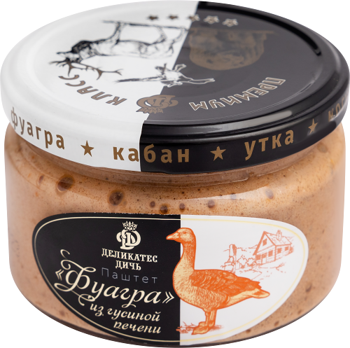 Паштет из гусиной печени Деликатес Дичь Фуагра, 200 г
