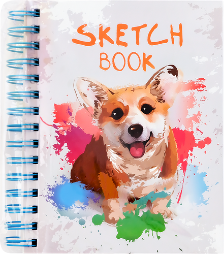 Скетчбук А5 80 листов на кольцах, без линовки