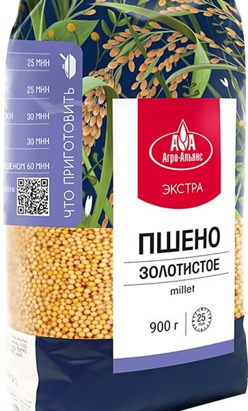 Пшено Агро-Альянс Экстра Элитное 900г