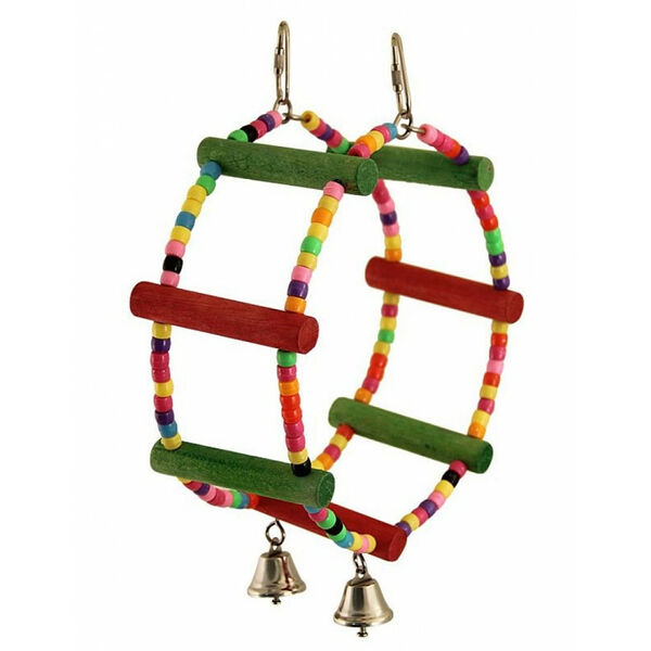 Triol Игрушка для птиц Качели-колесо 250*70мм в ассортименте