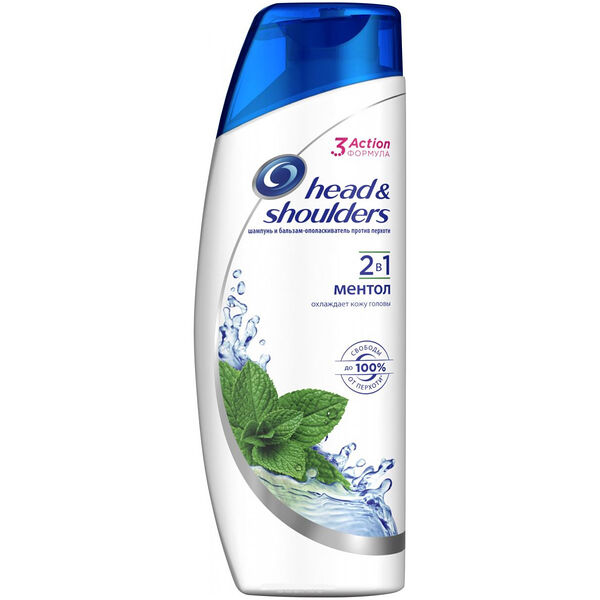 Шампунь для волос Head&Shoulders Ментол 2в1 Освежающий 200 мл