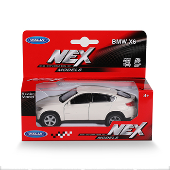 

Игрушка модель машины Welly BMW X6 1:38 пружинный механизм цвет в ассортименте