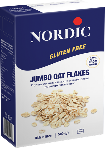 

Хлопья Nordic овсяные крупные без глютена 500 г
