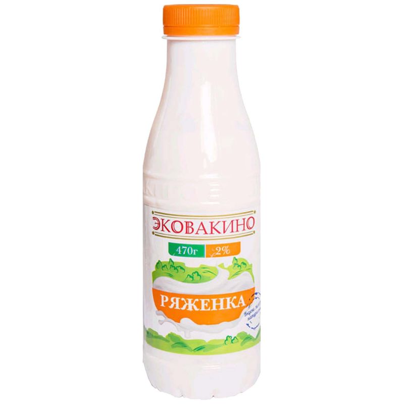 

Ряженка Эковакино 2% 470 мл