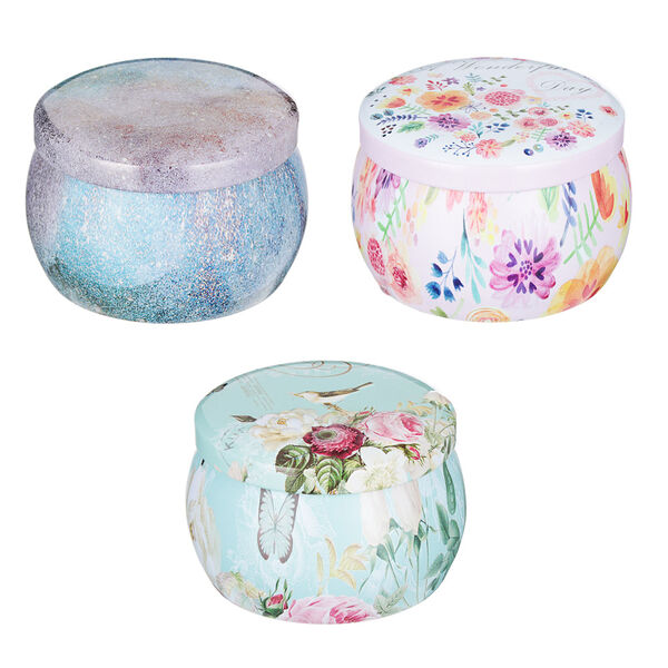 Ladecor свеча ароматическая с декором, парафин, 6 видов, арт.2