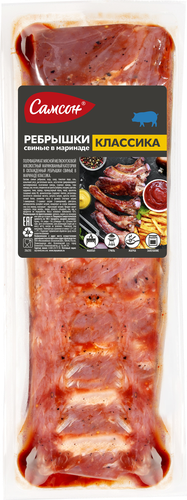 

Ребрышки САМСОН свиные в маринаде Классика вес до 1.3 кг