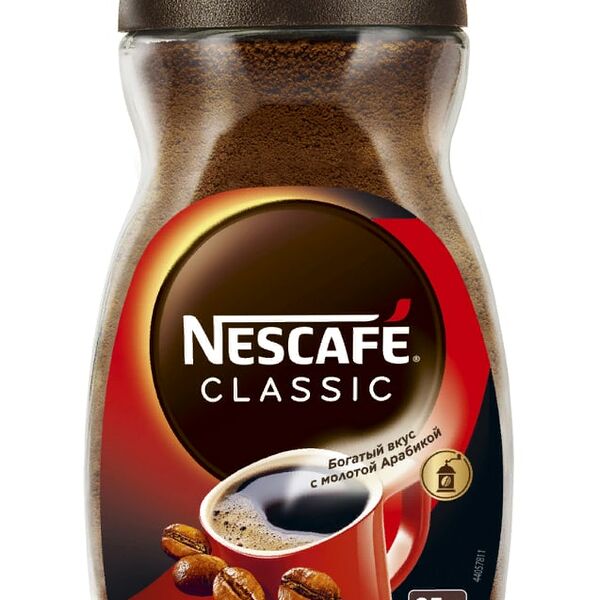 Кофе Nescafe Classic растворимый с добавлением молотой арабики