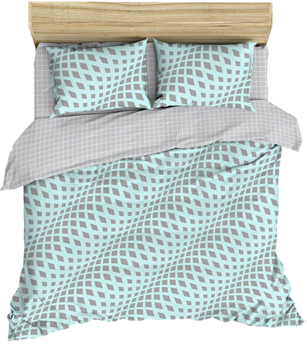 

Пододеяльник Homeclub Illusion 145x215 полуторный поплин, дизайн в ассортименте