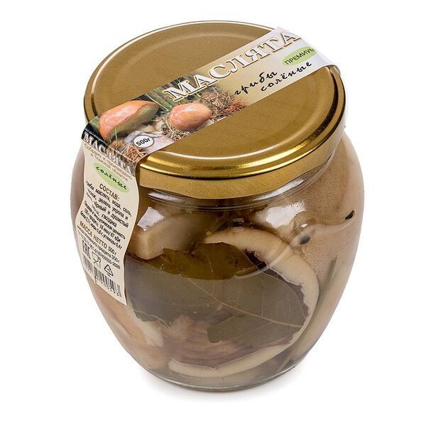 Грибы соленые маслята премиум Эко-Еда 500 г, Россия