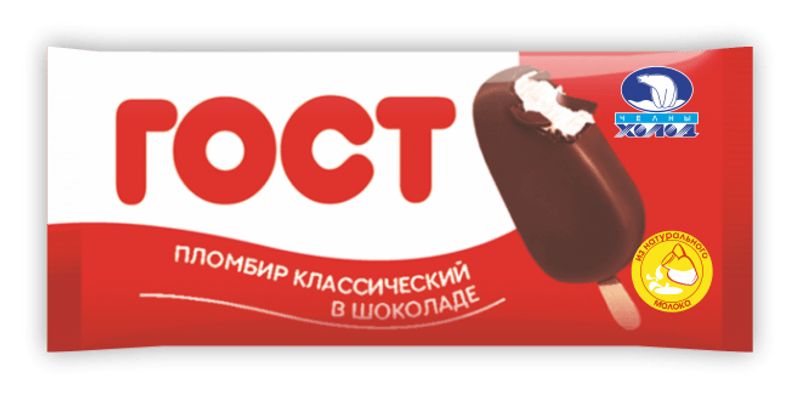 

Мороженое ГОСТ пломбир в шоколадной глазури 70 г