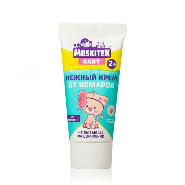 Нежный крем от комаров Moskitek Baby от 2 лет