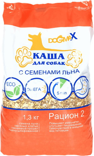 

Каша для собак DogmaX Рацион 2 1.3 кг