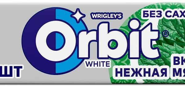 Жевательная резинка Orbit белоснежный нежная мята 13.6г