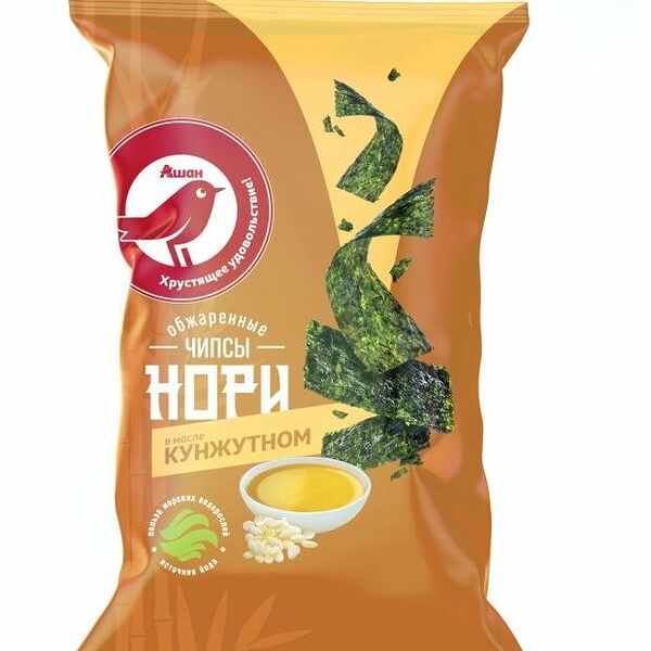 Морская капуста АШАН Красная птица с кунжутом