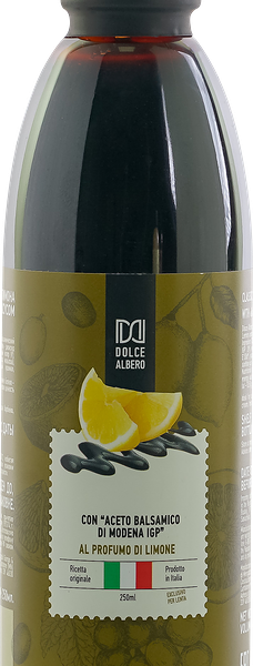 Крем-соус DOLCE ALBERO с ароматом лимона с бальзамическим уксусом из Модены