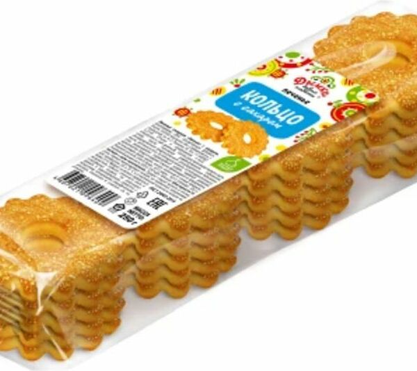 Печенье Дымка Кольцо с сахаром 250г