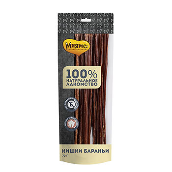 Лакомство для собак Мнямс кишки бараньи 70г
