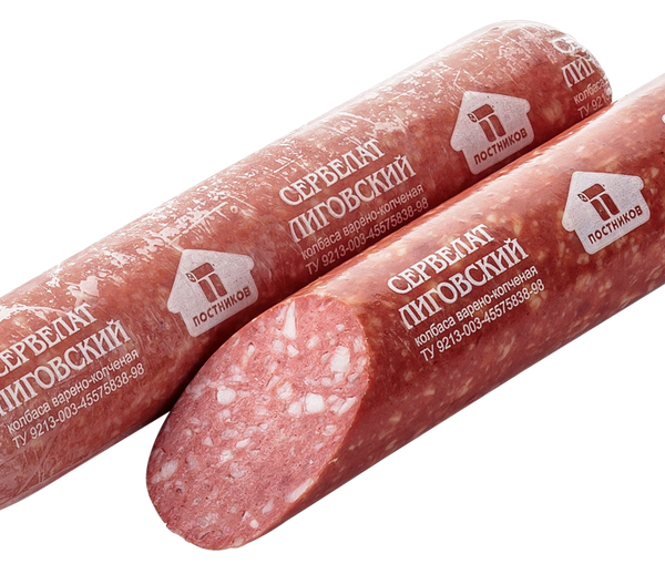 Колбаса варено-копченая Постников Сервелат Лиговский