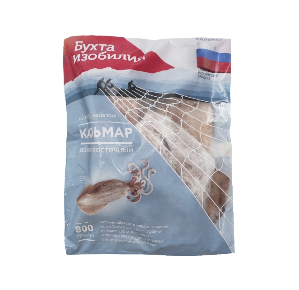 

Кальмар Бухта Изобилия дальневосточный с/м 800 г, Россия