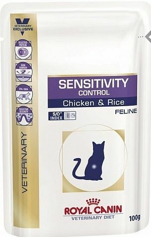 Корм Royal Canin Sensitivity Control для кошек при пищевой непереносимости, диетический, 85г