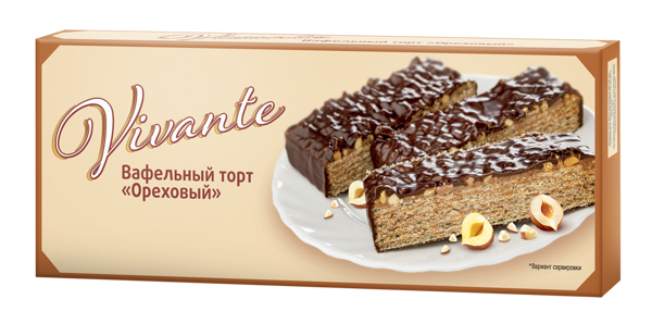Торт вафельный Vivante Ореховый