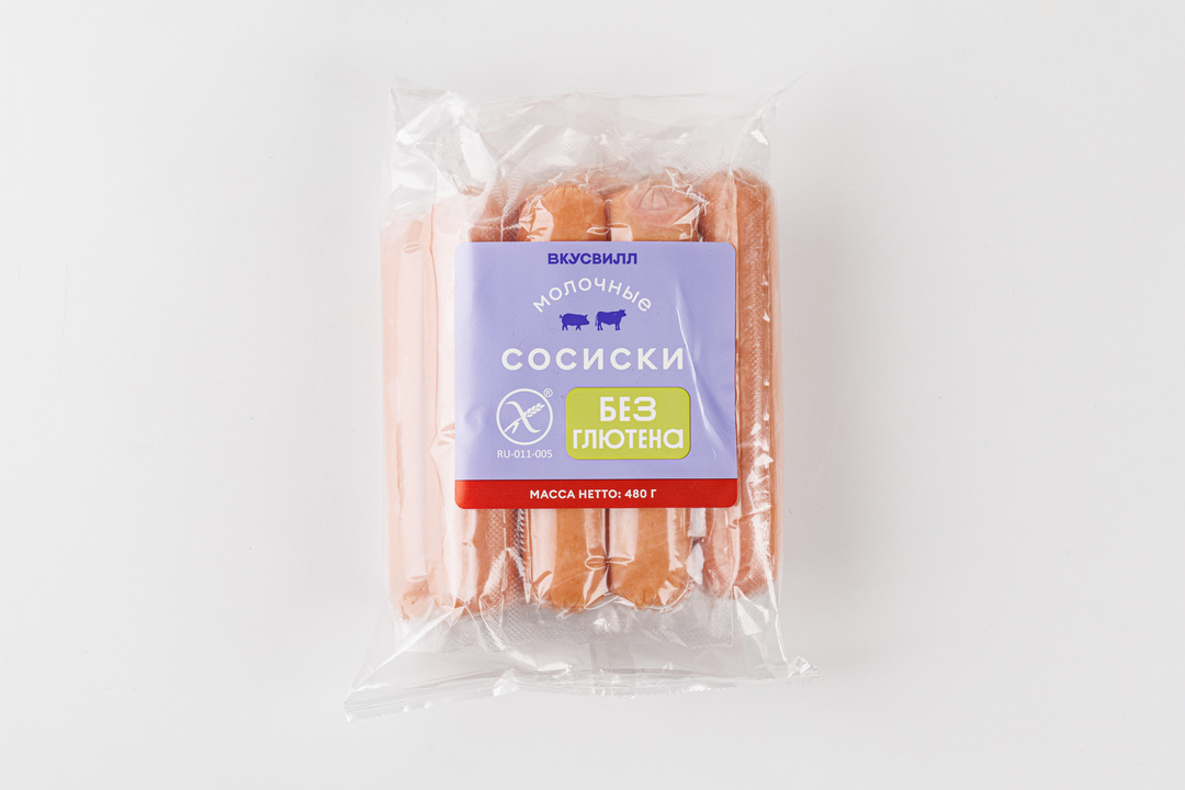 

Сосиски Молочные безглютеновые