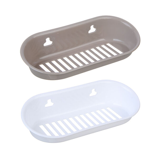 Полочка для ванной комнаты Vetta Love, пластик, 23х10,5х5см, 2 цвета в ассортименте, 1 шт