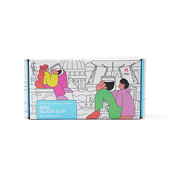 Набор термостаканов Rise GLASS CUP капля 80мл 2шт