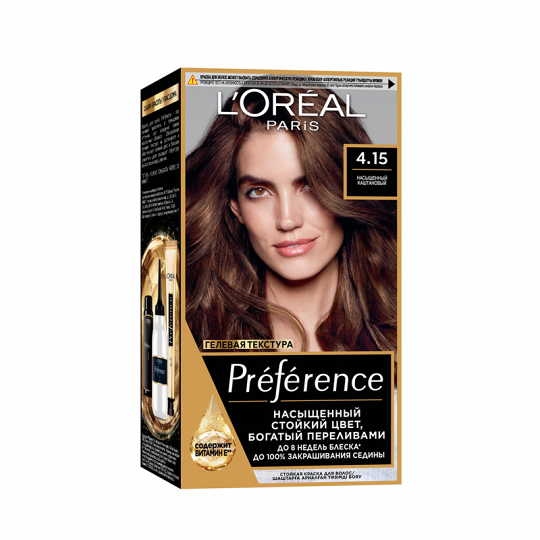 Краска L’Oreal Preference 4.15 Каракас Насыщенный каштановый 174 мл