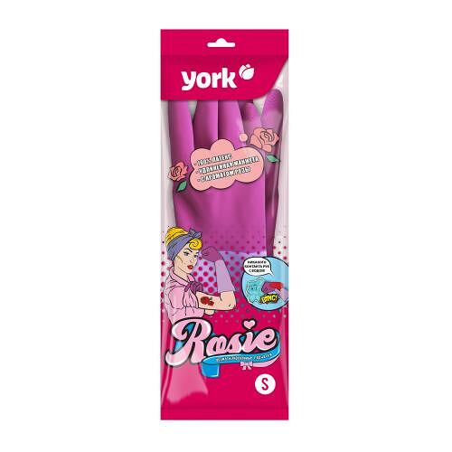 Перчатки York ароматизированные с манжетой Rosie S 1 пара