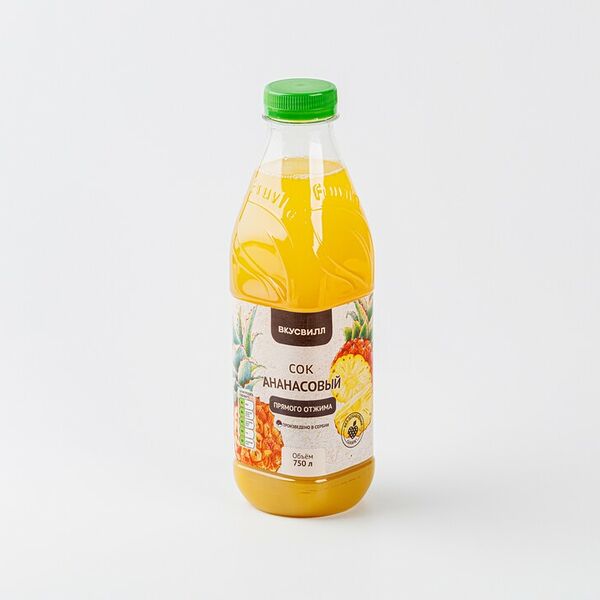 Сок ананасовый прямого отжима, 750 мл (Сербия)