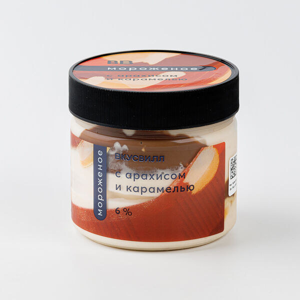 Мороженое с арахисом и карамелью Продукт замороженный