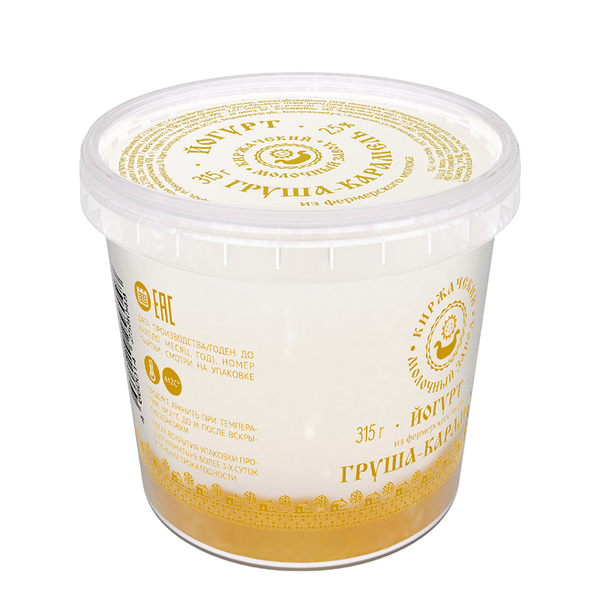Йогурт Киржачский МЗ груша-карамель 2.5% 315г