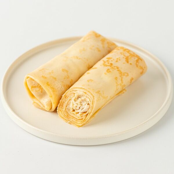 Блины с курицей в сливочном соусе