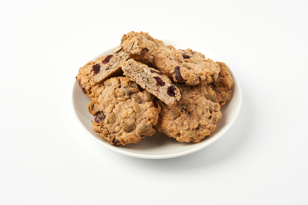 

Печенье ремесленное Мануфактура Polba овсяное с клюквой, брусникой и семенами тыквы, 200 г