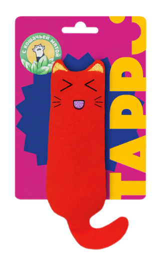 Игрушка для кошек  Tappi «Котик» с кошачьей мятой 14см
