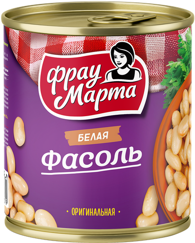 

Фасоль Фрау Марта белая оригинальная 310 г