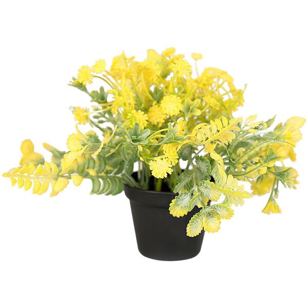 Растение искусственное в горшке Скабиоза, 7х14 см