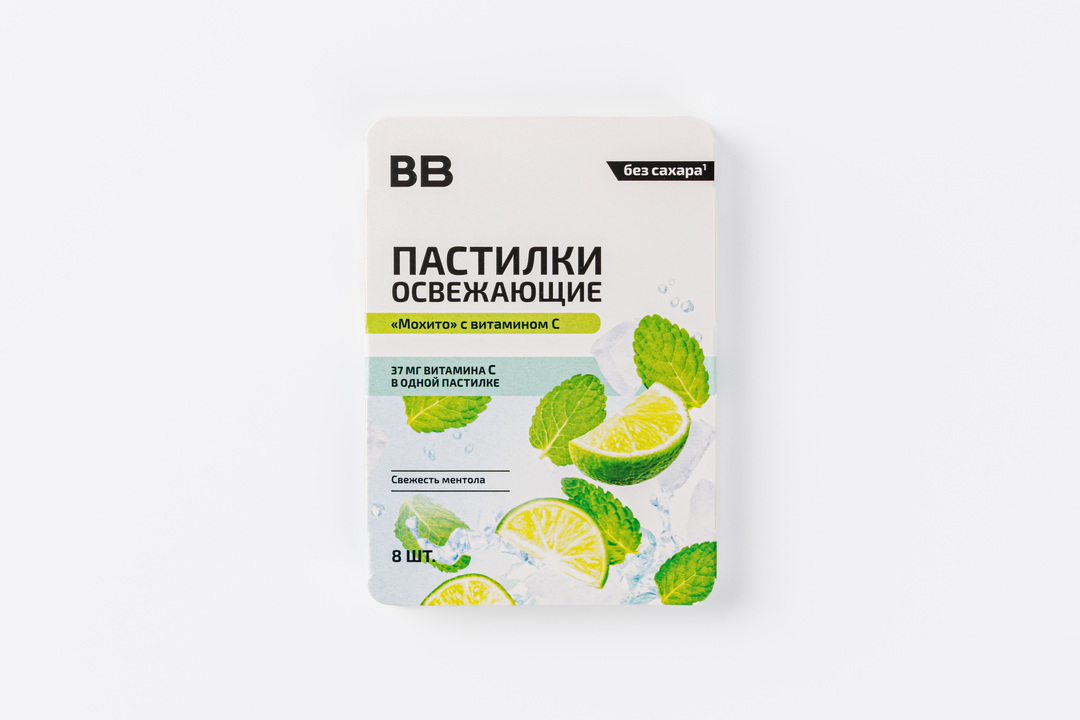 

Пастилки освежающие "Мохито" с витамином С без сахара