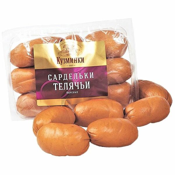 Сардельки КУЗМИНКИ Телячьи мясосодержащие вареные