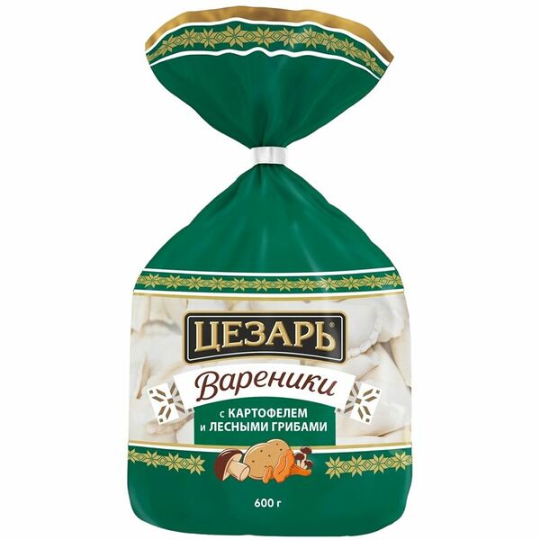 Вареники Цезарь с картофелем и лесными грибами 600 г