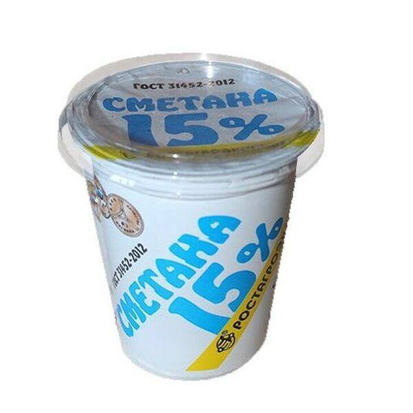 Сметана Ростагроэкспорт 15% 320г