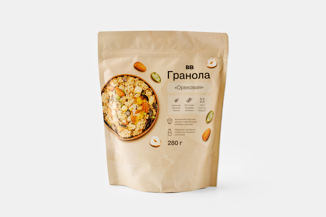 

Гранола ВкусВилл "Ореховая", 280г