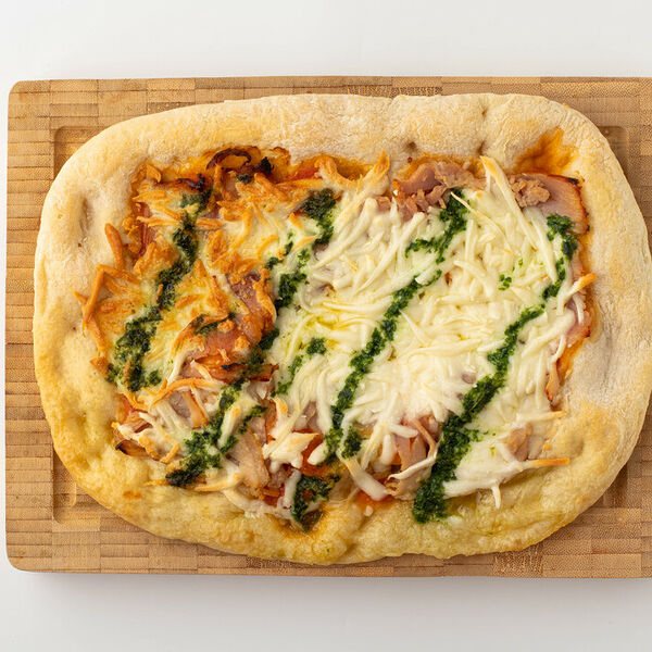 Пицца римская Ветчина с соусом песто, заморозка Продукт замороженный 